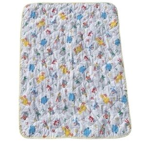 VTG Sesame Street Alphabet Quilt Blanket USA